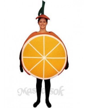 Sliced Orange Mascot Costume