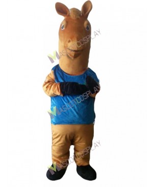 Sport Basketball Team Horse in Suit Mmascot Costume