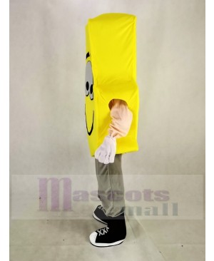 Yellow Lightning Mascot Costume