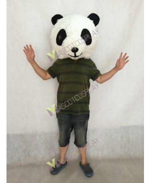 Plush Panda HEAD ONLY Mascot Costume