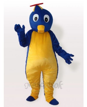 Blue Penguin in Flying Hat Adult Mascot Costume