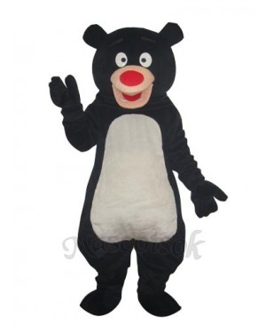 Black Blue Bear Mascot Adult Costume
