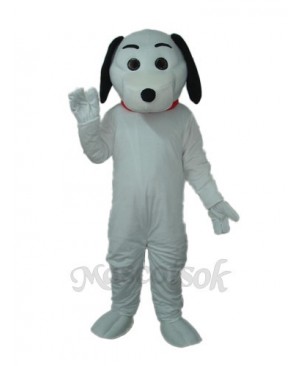 Little White Dog Mascot Adult Costume