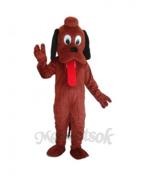 Brown Pluto Dog Mascot Adult Costume