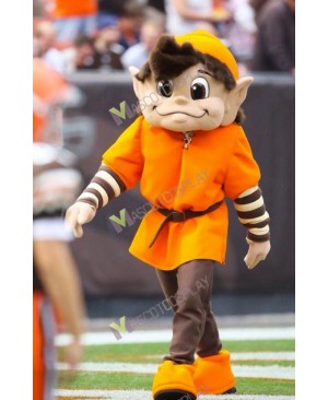 Brownie Elf Mascot Costume Sports Mascot of American Football Team Cleveland Browns