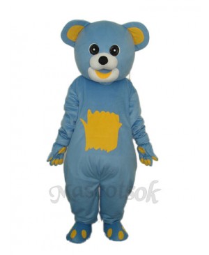 Yellow Belly Blue Bear Mascot Adult Costume