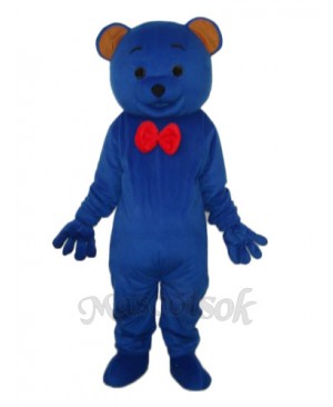 Blue Teddy Bear Mascot Adult Costume