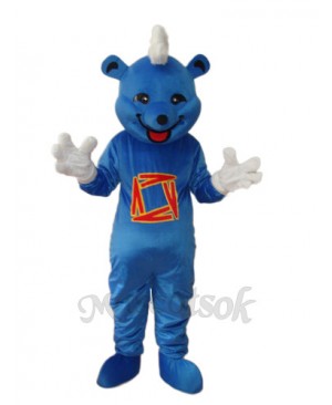 Blue Bear Mascot Adult Costume