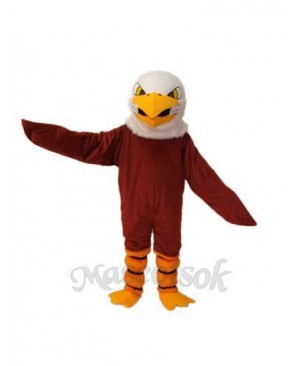 Brown Eagle Short Plush Adult Mascot Funny Costume