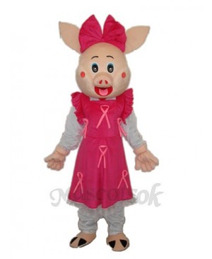 Cute Plump Pig Mascot Adult Costume