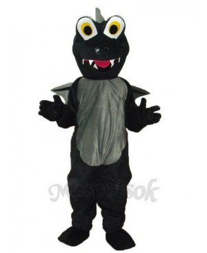 Black Dinosaurs Mascot Adult Costume