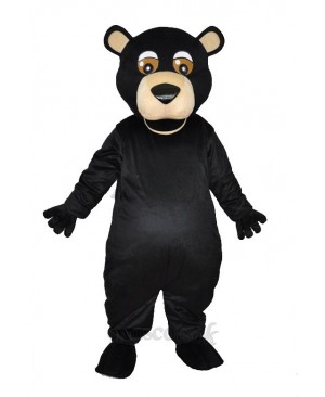 Round mouth black bear Adult mascot costumes