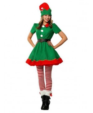 Christmas Elf Costumes kid Xmas cosplay Fancy dress Parent-child Suit Gift