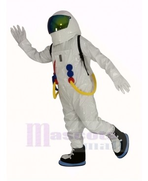 Astronaut Space Suit with Oxygen Bag Mascot Costume Adult