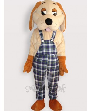 Happy Dog Short Plush Adult Mascot Costume