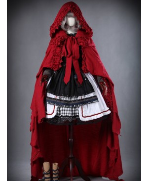 Gray Violet Little Red Riding Hood Lolita into a full set (no boots)