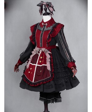Dark Alice Lolita Black-red 9 fullset