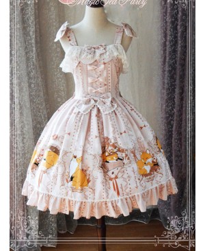 Magic Tea Party Antonio's Four Seasons Series Classic Lolita Sling Dress