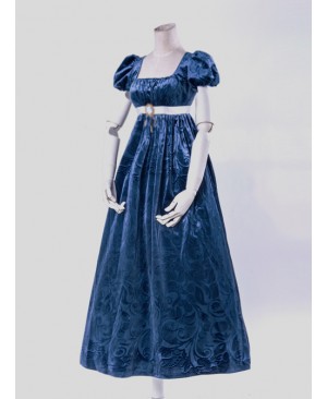 Surface Spell Juliet High Waist Jacquard Lolita Short Sleeve Dress