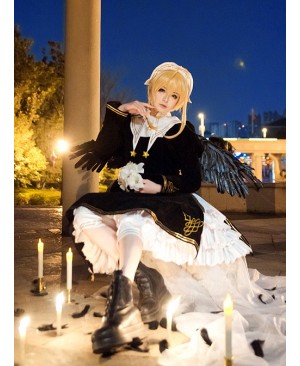 Cardcaptor Sakura Series OP Black Angel Gothic Lolita Long Sleeve Dress