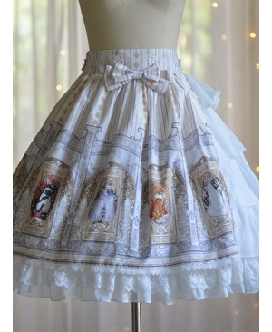 Cat Tarot Series Ruffle Classic Lolita Skirt