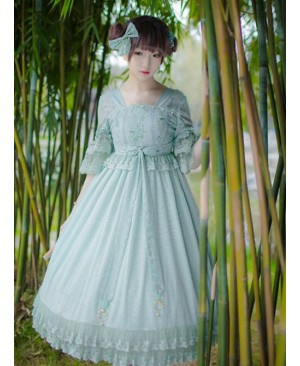 IchigoMikou,Drizzle & Thin Clouds~ Qi Lolita OP Dress