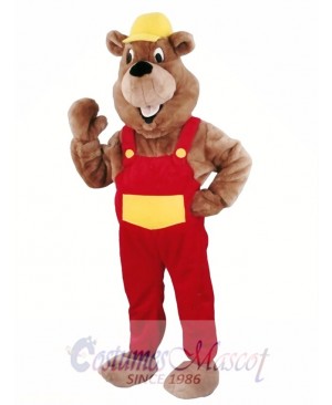 Beaver Mascot Walking Act Promotion Costume