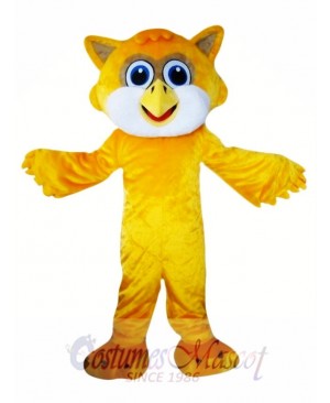 Yellow Owl Mascot Costume