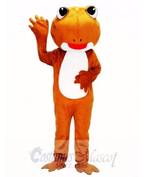 Brown Frog Mascot Costume  