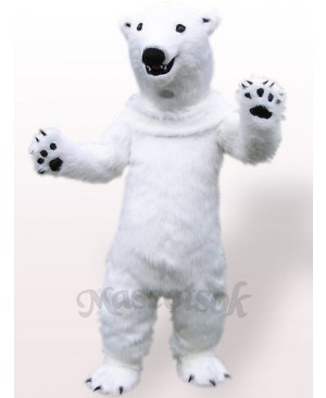 Polar Bear Plush Adult Mascot Costume