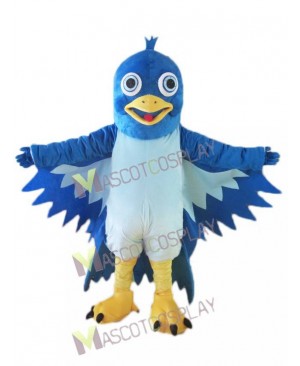 High Quality Realistic Little Blue Bird Mascot Costume