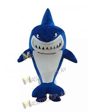 Blue Shark with White Belly Mascot Costume