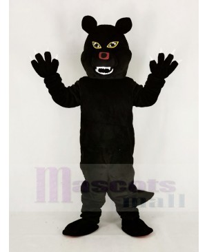 Fierce Black Wolf Mascot Costume Animal
