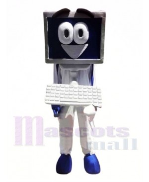 Happy Computer Mascot Costume 