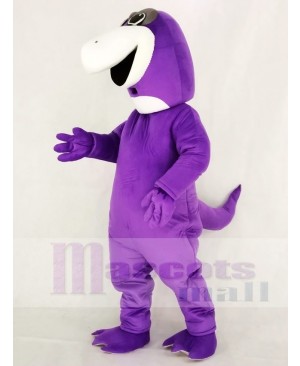 Cute Purple Dinosaur Mascot Costume Animal