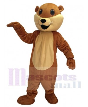 High Quality Realistic New Brown Ollie Otter Mascot Costume