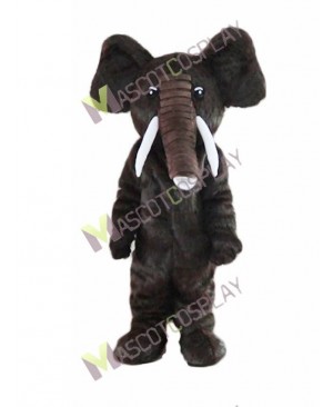 High Quality Adult Dark Brown Elephant Mascot Costume