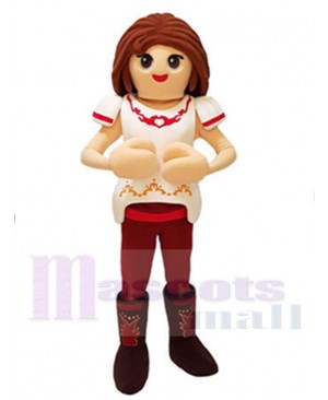 Female mascot costume