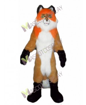 Fierce Orange Fox Wolf Mascot Costume
