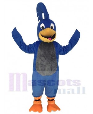 Adult Blue Roadrunner with Gray Belly Mascot Costume