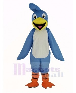 Light Blue Roadrunner Bird Mascot Costume