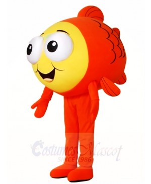 Orange Fish Mascot Costumes Sea Ocean
