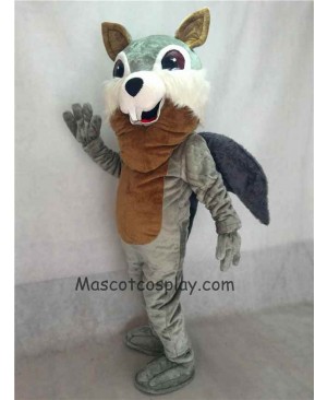 Gray Squirrel Plush Mascot Costume with Gray Tail