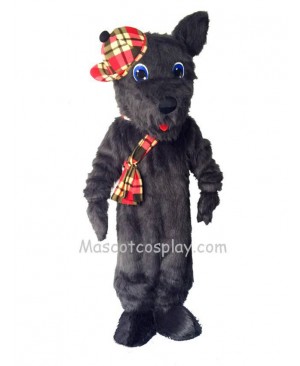 Cute Black Scotty Dog Mascot Costume