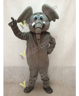 Cute Little Dark Grey Elephant Mascot Costume