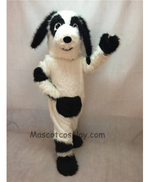 High Quality White and Black Fido Dog Mascot Costume
