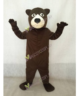 High Quality Realistic New Friendly Fat Brown Bear Mascot Costume