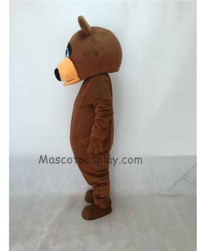 Cute Female Brown Bear Adult Mascot Costume