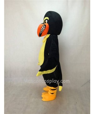 Fierce New Black Falcon Mascot Costume