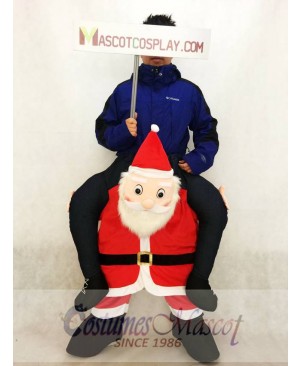 Piggyback Santa Claus Carry Me Ride Father Christmas Mascot Costume